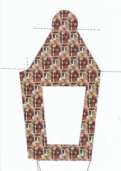.Christmas Lanterns 01 - Santa 1 - 6 Sizes to Download