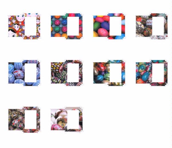 Easter Egg Frame Template Sets Download - 10 Pages