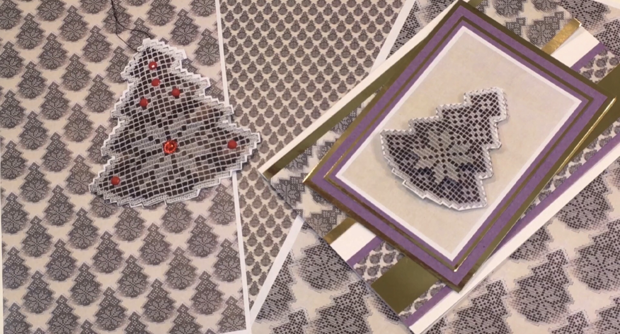 Lace Effect Tree Set 03 - 36 Pages to Download