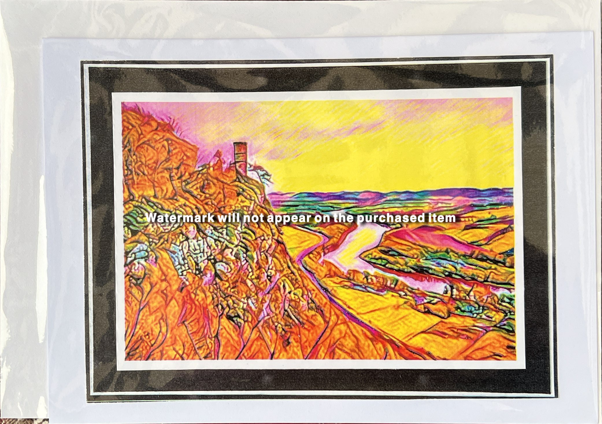  05 A5 Landscape Card -- Kinnoull Hill View