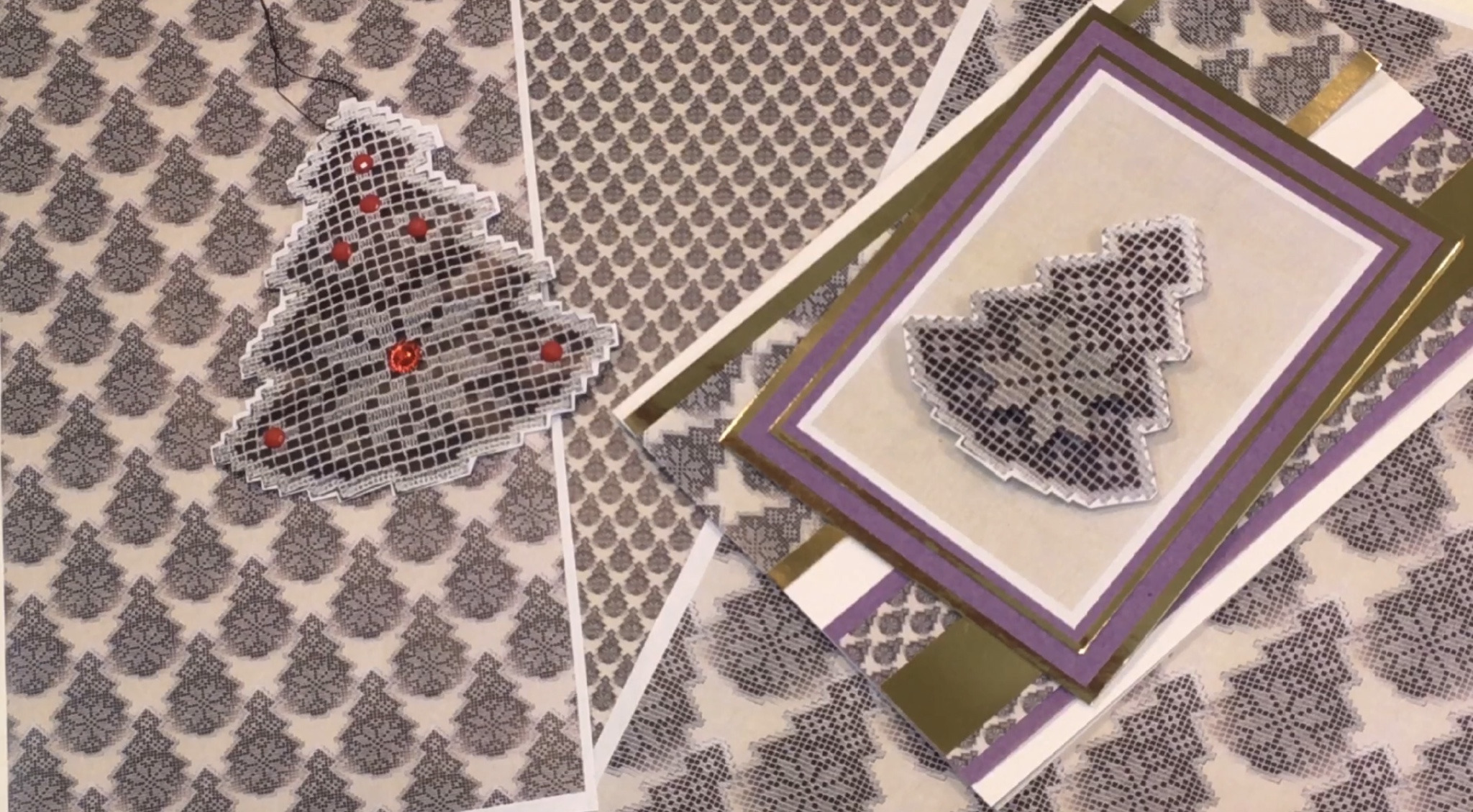 Lace Effect Tree Set 03 - 36 Pages to Download