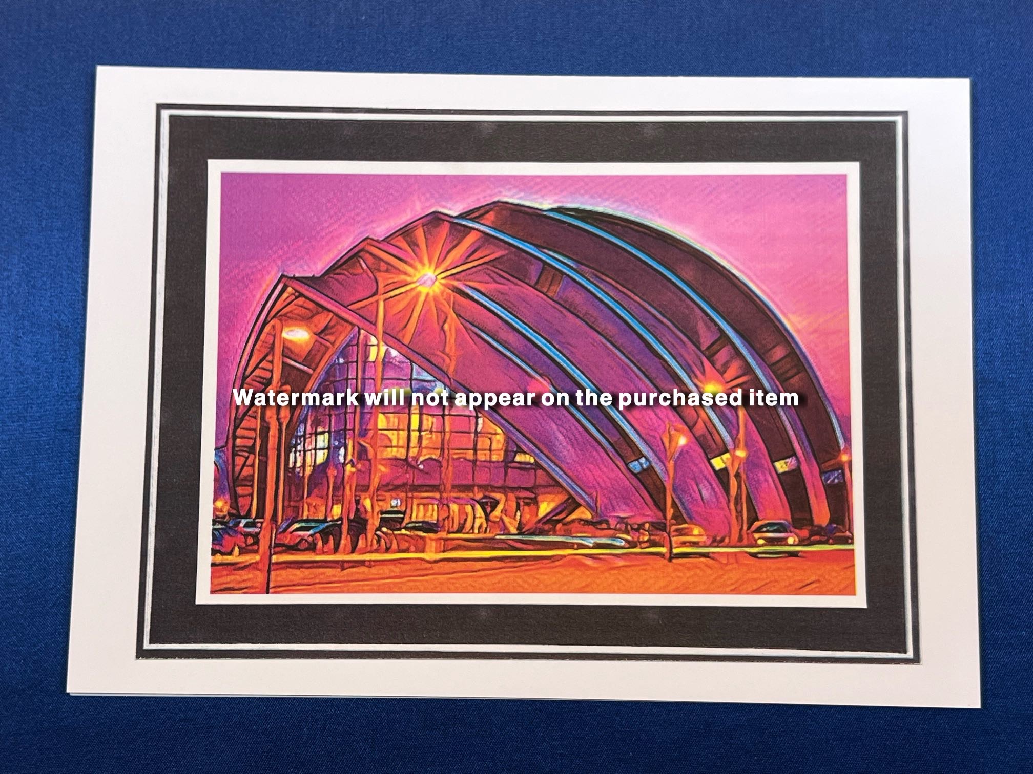 A5 Landscape Card -- Glasgow SECC Aramdillo 