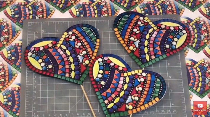 Mosaic Rainbow Heart Set - 52 Pages to Download