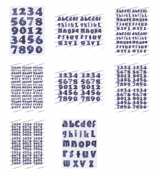 Blue Sparkle Letters/Numbers - 8 Pages DOWNLOAD