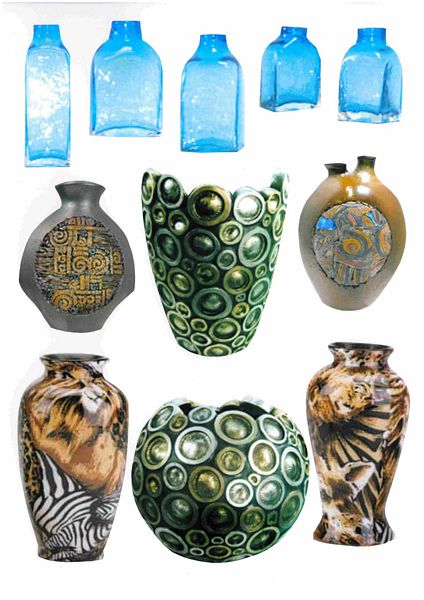 Vases - 63 Vases - 5 Sheets to DOWNLOAD