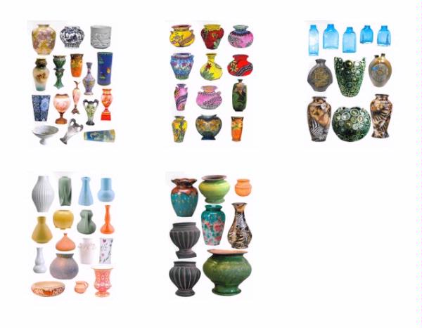Vases - 63 Vases - 5 Sheets to DOWNLOAD
