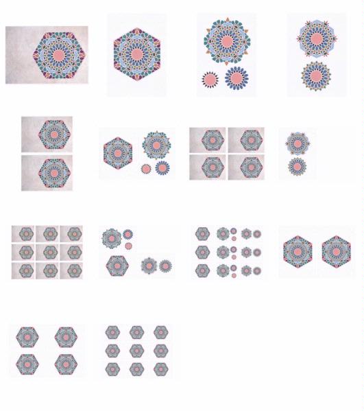 Arabian 3d Mandala Set 2 - 14 x A4 Pages to DOWNLOAD