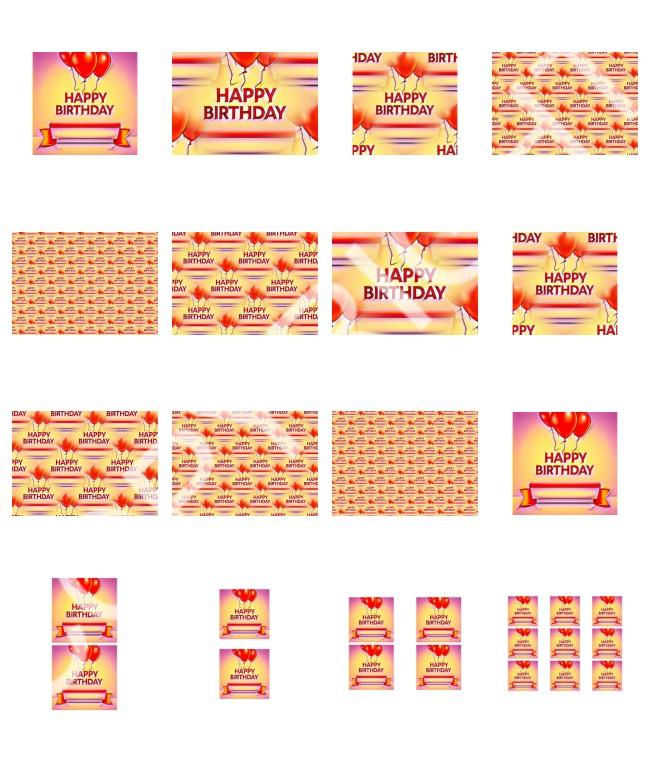 Birthday Sentiments Set 01 - 16 Pages to Download