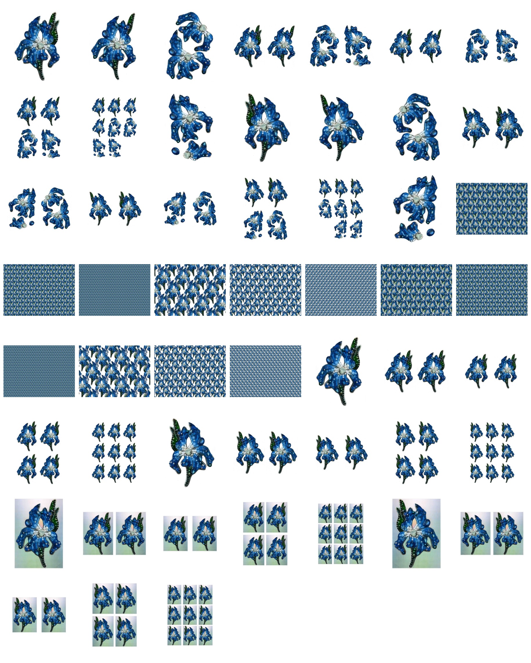 Bejewelled Iris Set 03 - 52 Pages to Download