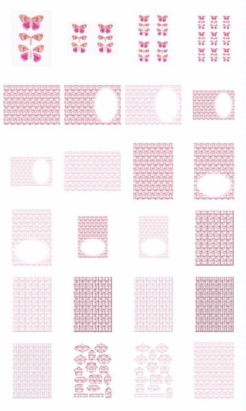3D Butterfly Set 03 - 24 Pages to Download