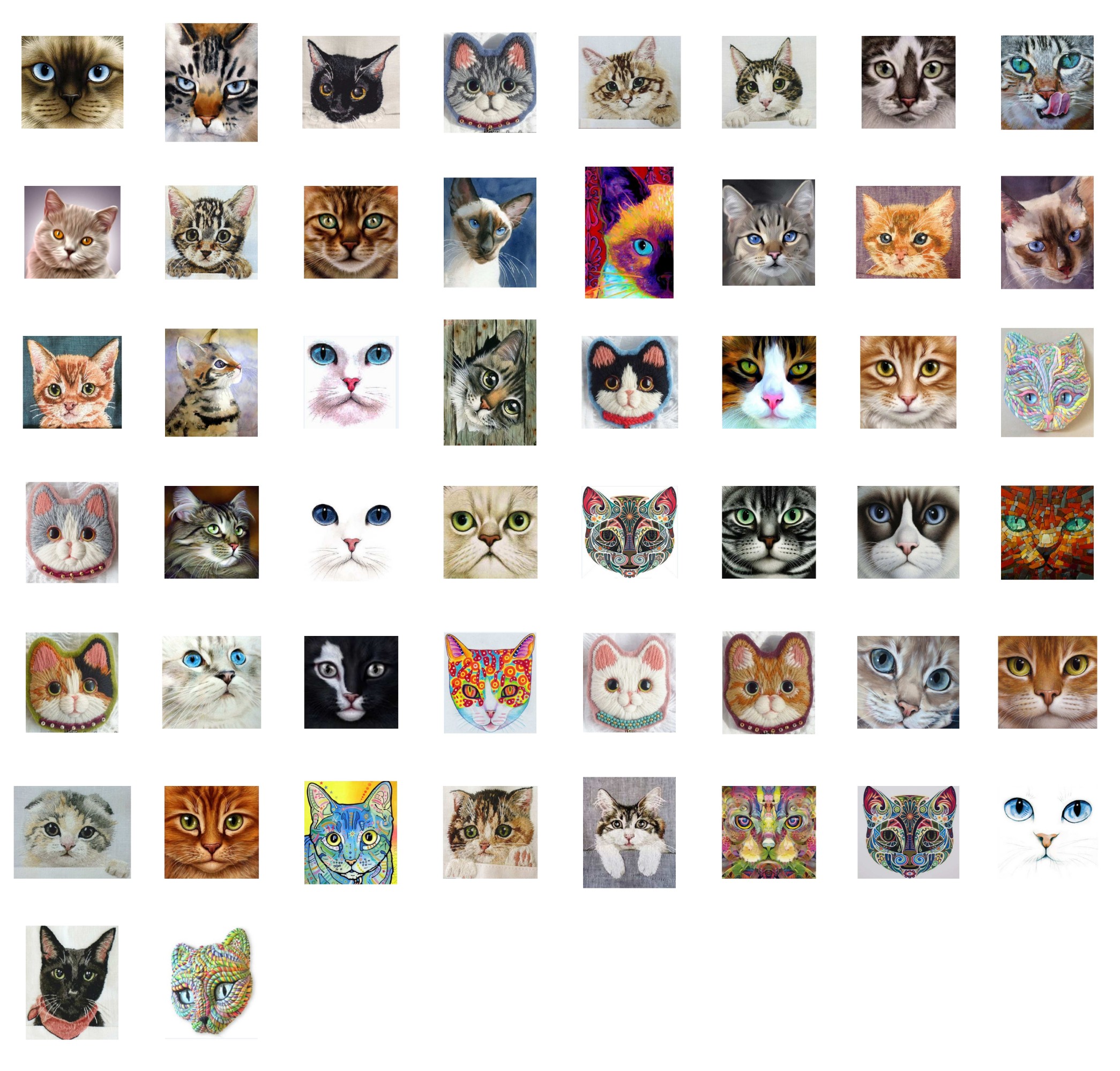 Cat Head Download Set - 300 Pages to Download
