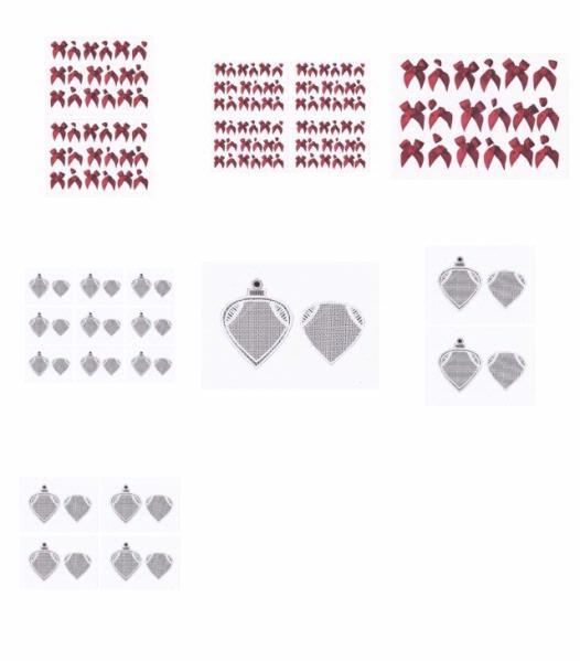 Christmas Fabric Bauble 01 - 7 x A4 Pages to DOWNLOAD