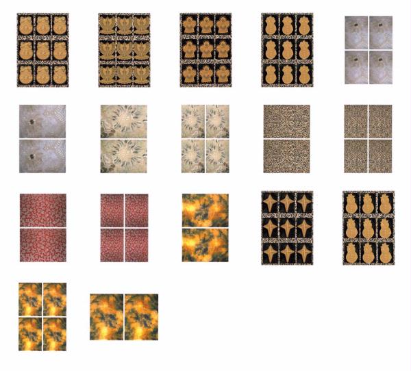 .Christmas Gold Lace Set - 17 x A4 Pages to DOWNLOAD