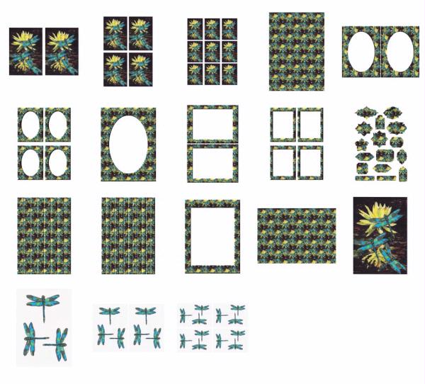 Dragonfly 3D Set 05 - 18 x A4 Pages to Download