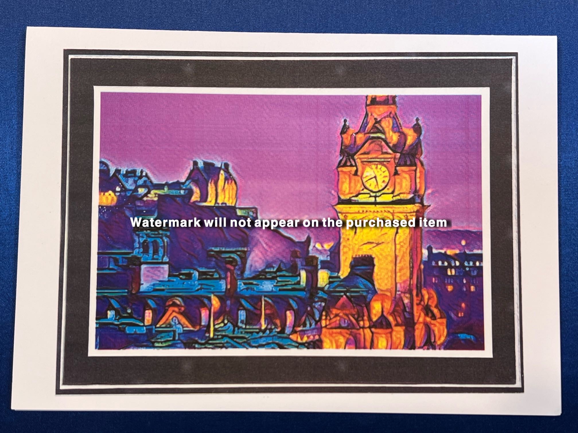 A5 Landscape Card - Edinburgh Balmoral Hotel