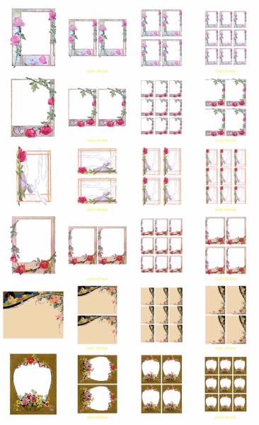 Elegant Floral Frames Set Download - 24 Pages