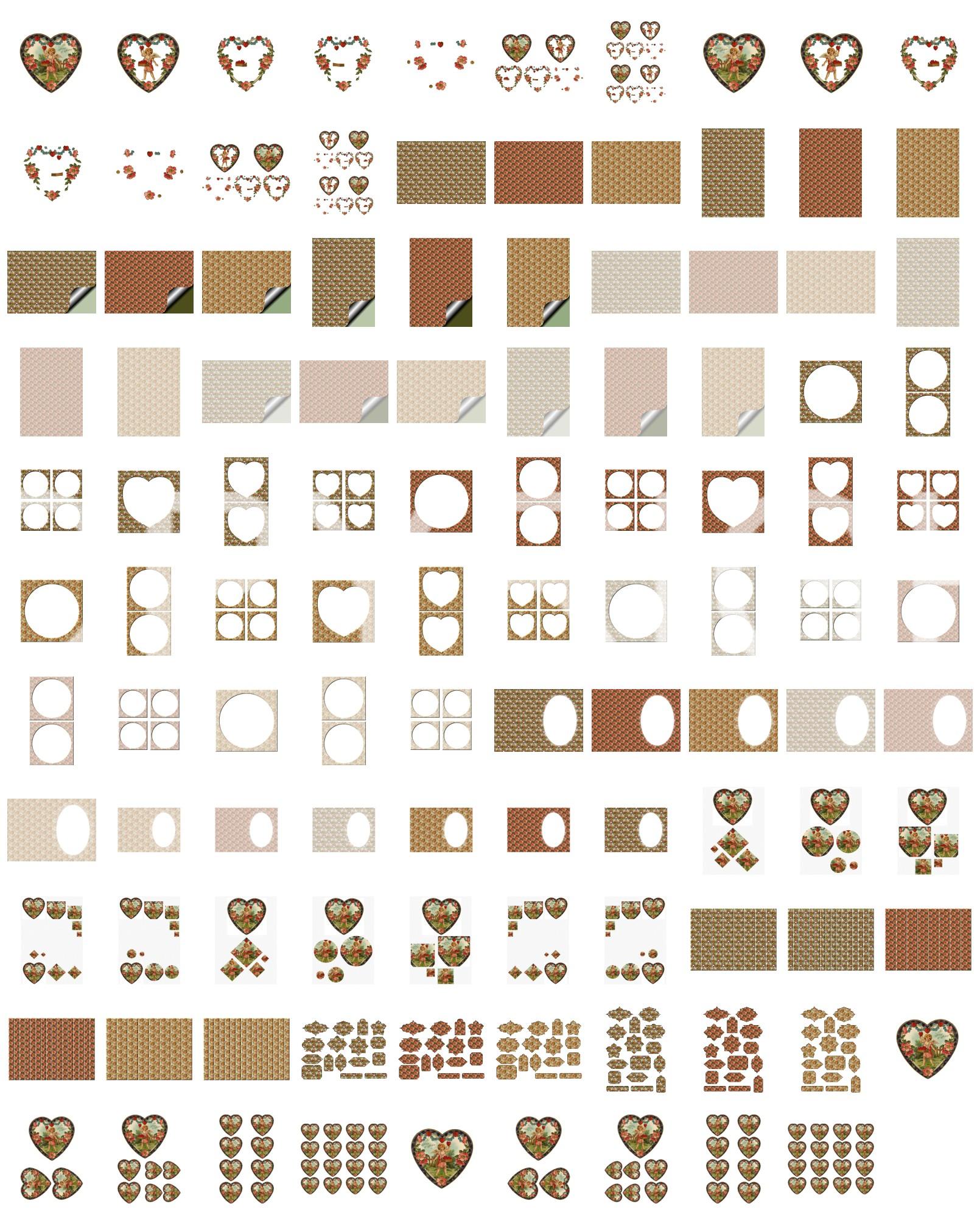 Elegant Hearts Set 01 - 109 pages to DOWNLOAD