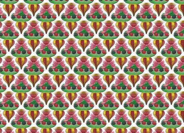 Christmas Fabric Effect Baubles Set 12 - 76 Pages to Download