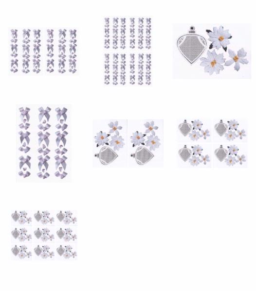 Bauble 01 with White Poinsettia - 7 x A4 Pages to DOWNLOAD