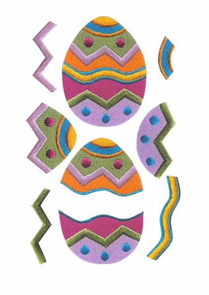 3D Fabric Effect Eggs Full Set - Makes 56 Cards - 24 Pages to DOWNLOAD