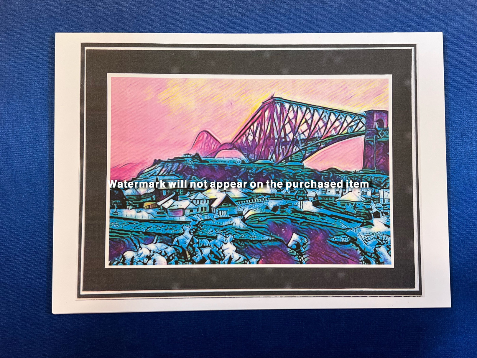 A5 Landscape Card - Forth Rail Bridge 04