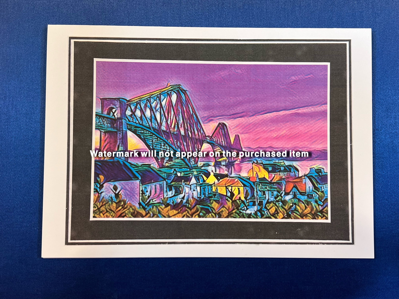 A5 Landscape Card - Forth Rail Bridge 05