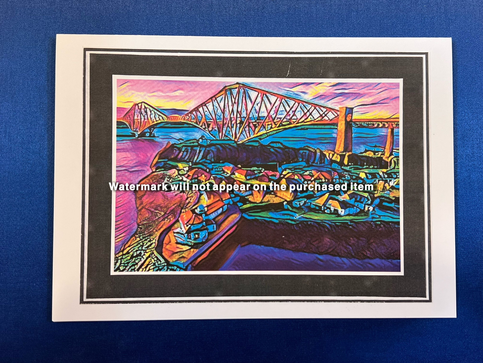 A5 Landscape Card - Forth Rail Bridge 06