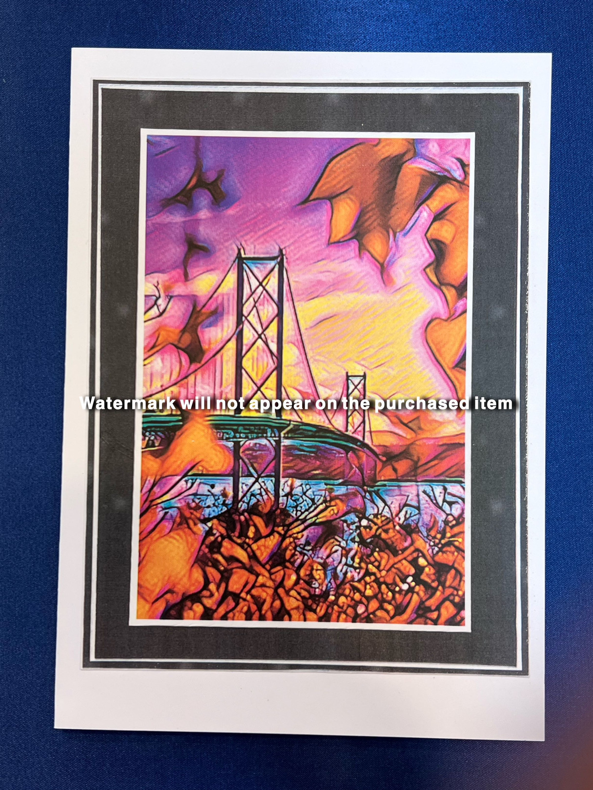 A5 Portrait Card - Forth Rail Bridge 08