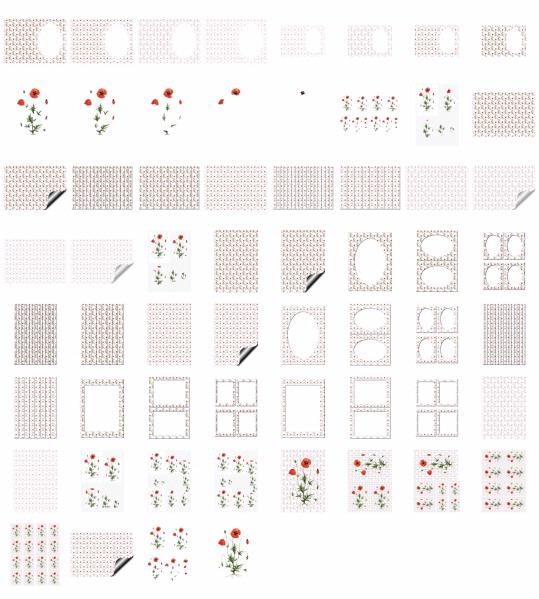 Fountain of Flowers 2 - Set 23. 60 Pages to DOWNLOAD