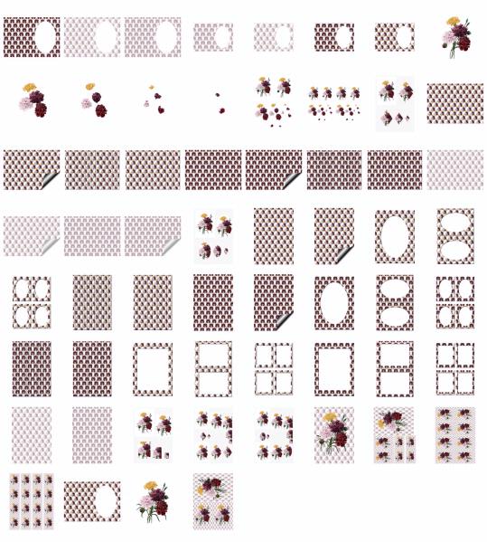Fountain of Flowers 2 - Set 25. 60 Pages to DOWNLOAD