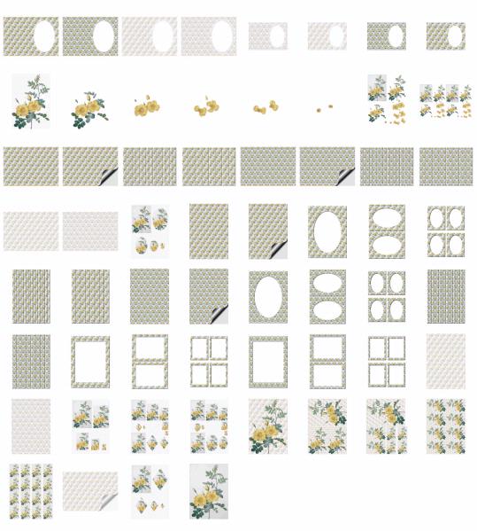 Fountain of Flowers 2 - Set 28. 60 Pages to DOWNLOAD