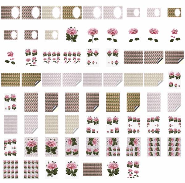 Fountain of Flowers - Set 16. 70 Pages to DOWNLOAD