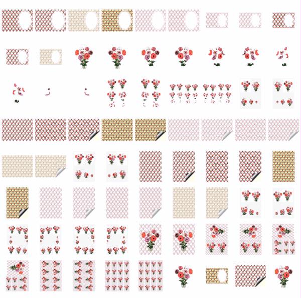 Fountain of Flowers - Set 17. 72 Pages to DOWNLOAD