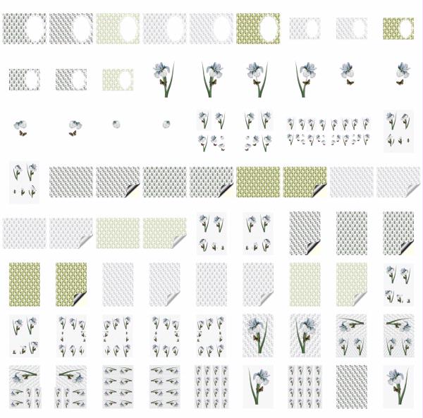 Fountain of Flowers - Set 18. 72 Pages to DOWNLOAD