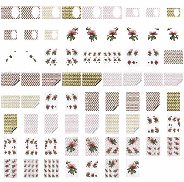 Fountain of Flowers - Set 19. 70 Pages to DOWNLOAD