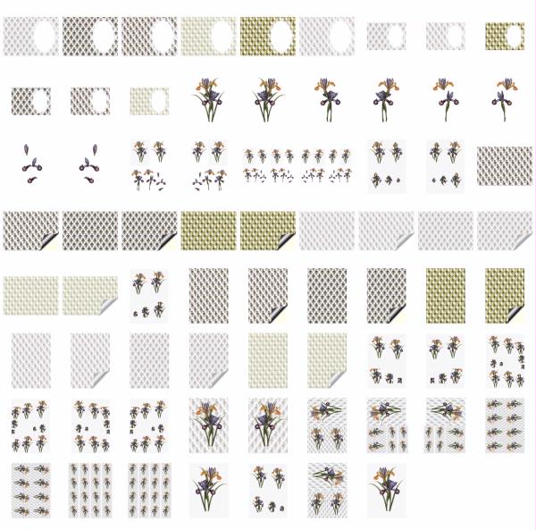 Fountain of Flowers - Set 21. 70 Pages to DOWNLOAD