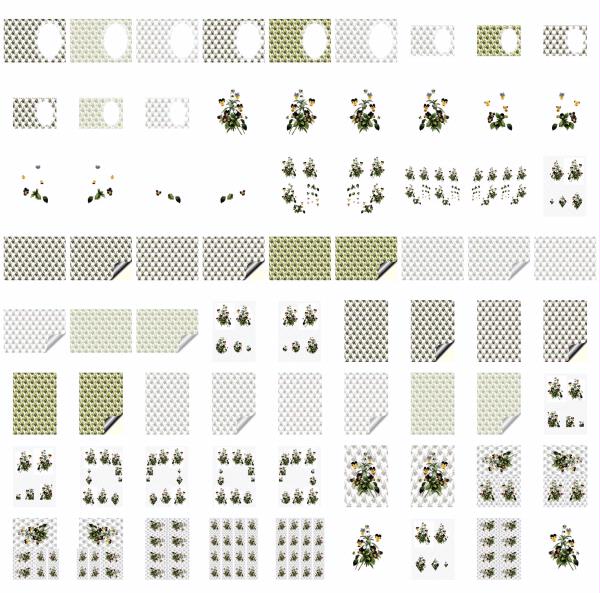 Fountain of Flowers - Set 22. 72 Pages to DOWNLOAD