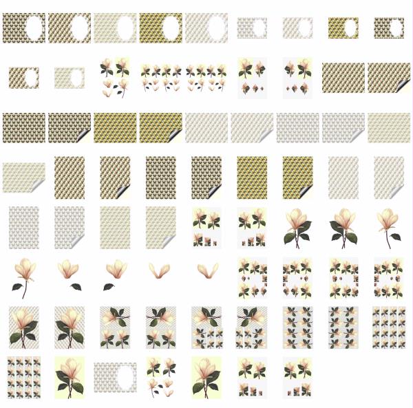 Fountain of Flowers - Set 23. 70 Pages to DOWNLOAD