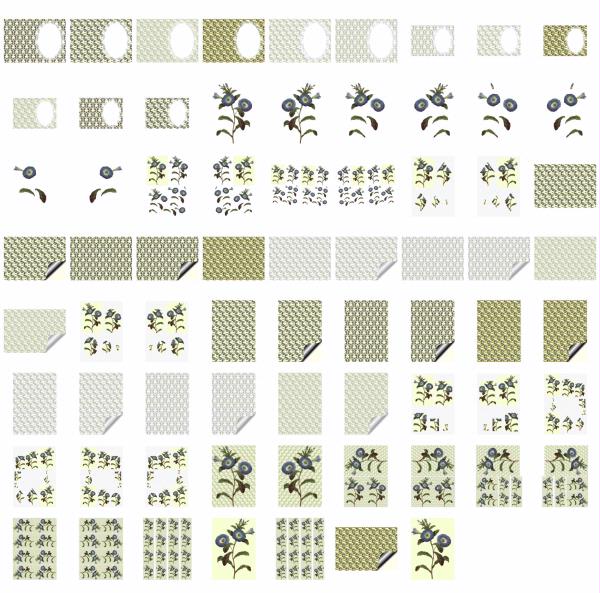 Fountain of Flowers - Set 24. 70 Pages to DOWNLOAD