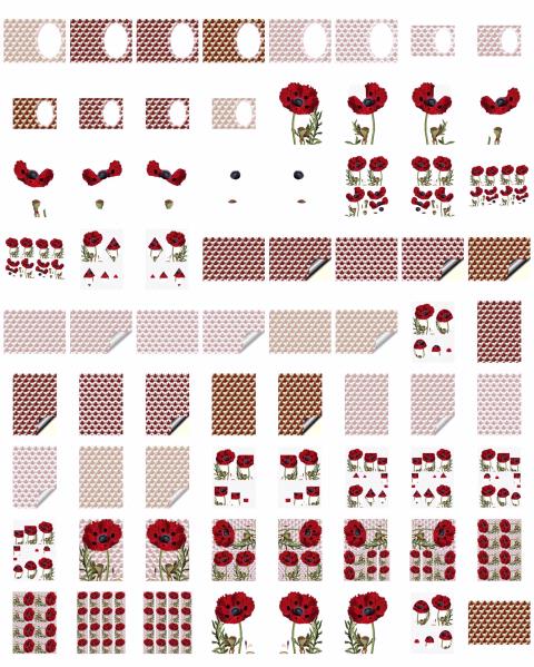 Fountain of Flowers Set 15 - 70 Pages to DOWNLOAD
