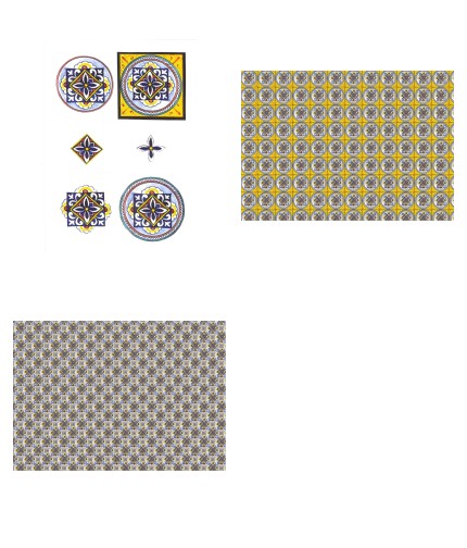 Italian Tiles Set 06 Project Download - 3 Pages to Download
