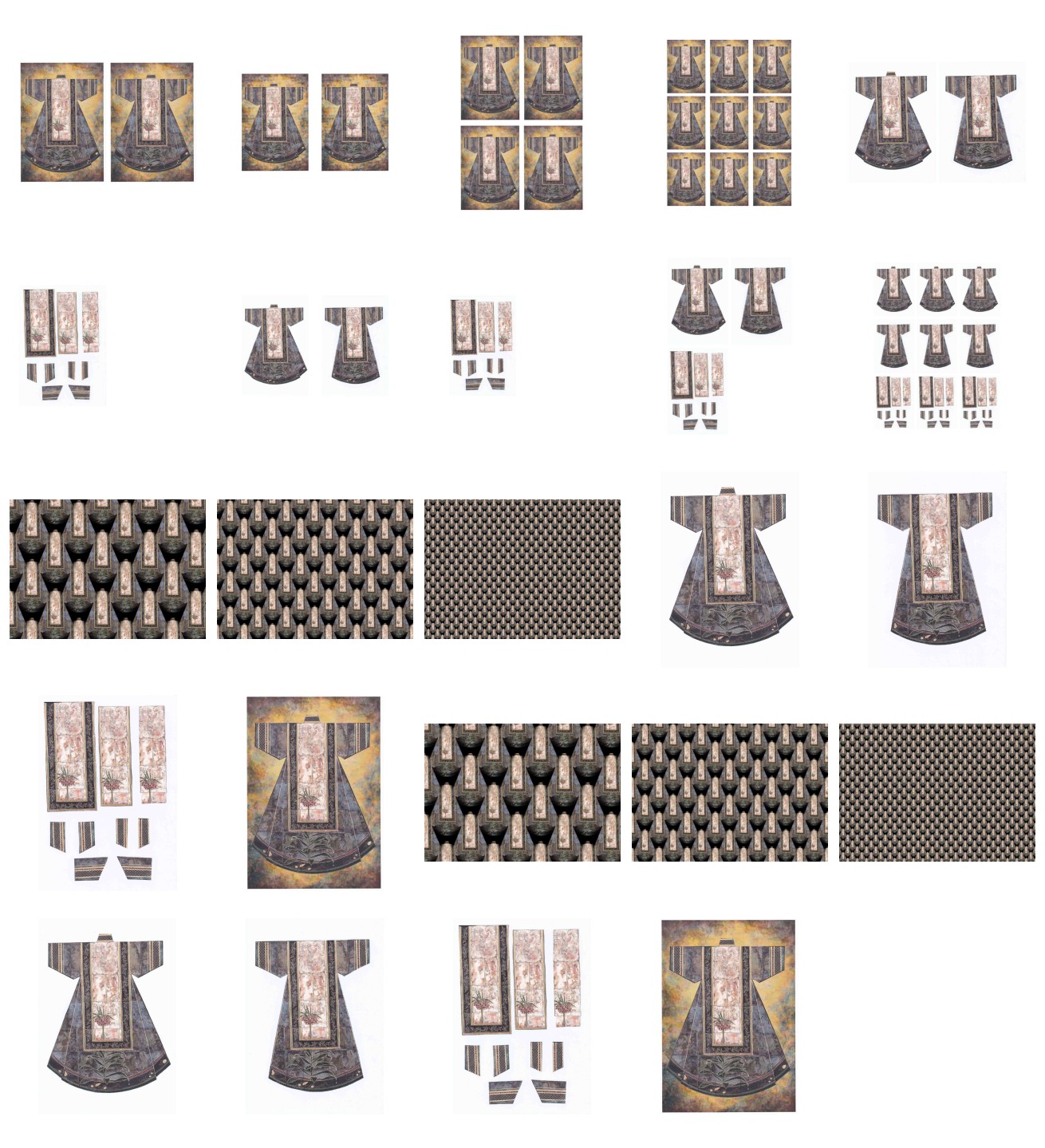 Kimono Set 01 Download - at least 24 Pages