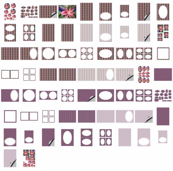 Lilies Set 06 - 65 x A4 Pages to Download