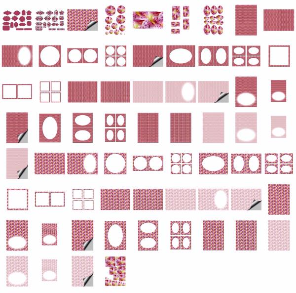 Lilies Set 08 - 67 x A4 Pages to Download