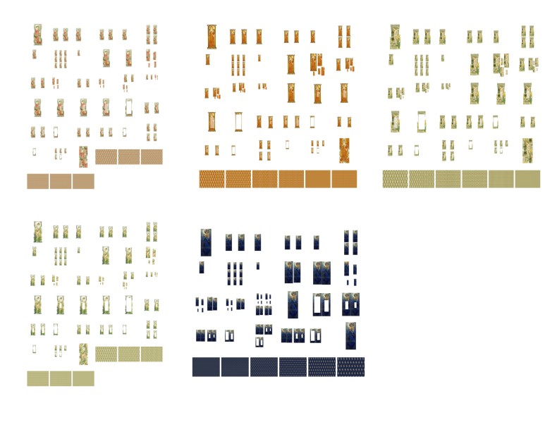Long Lady Panels <b>ALL 5 SETS</B> 186 Sheets to Download
