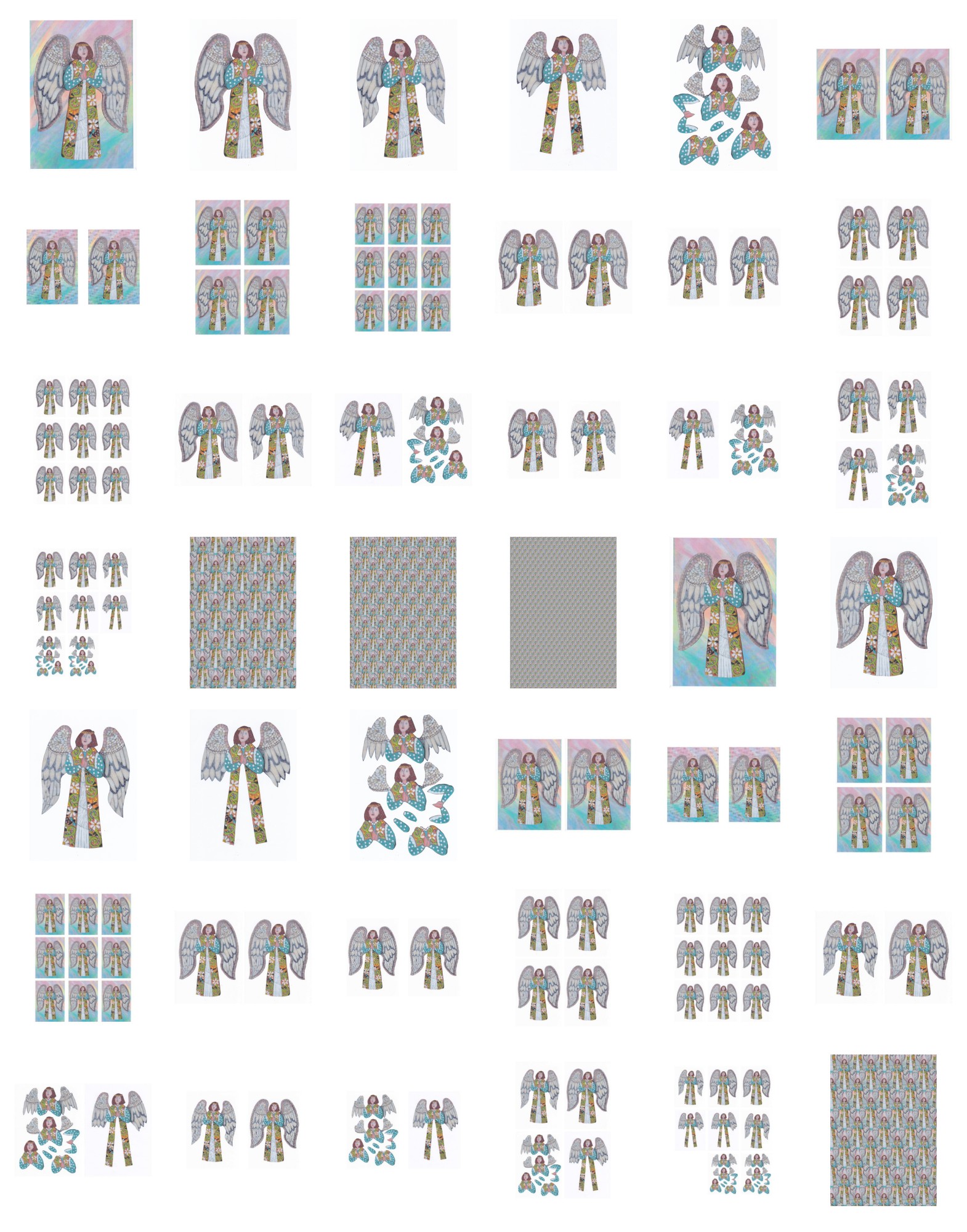 Angel Mosaic Set 08 - 44 Pages to Download