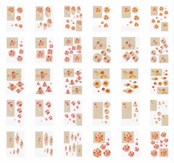 Pinks & Golds Stackers Kit 30 x A4 Pages