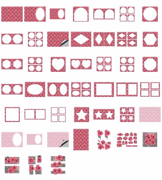 Porcelain Flowers Set 10 - 45 x A4 Pages to DOWNLOAD