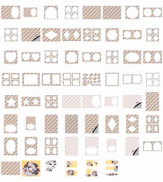 Porcelain Flowers Set 15 - 62 x A4 Pages to DOWNLOAD