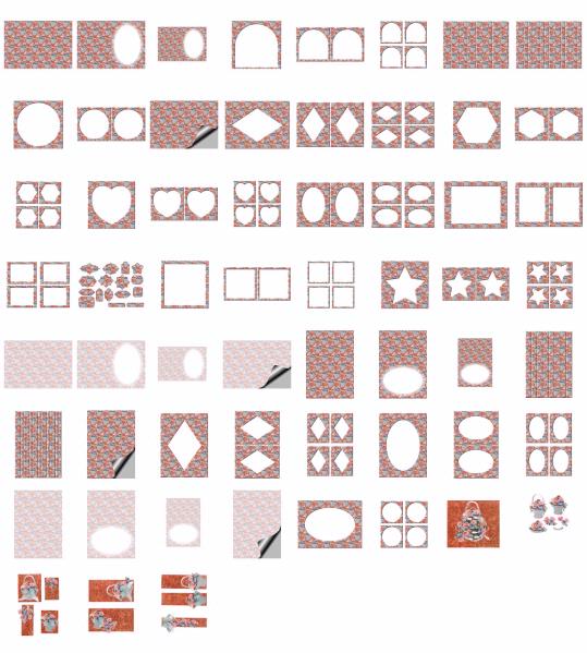 Porcelain Flowers Set 16 - 59 x A4 Pages to DOWNLOAD